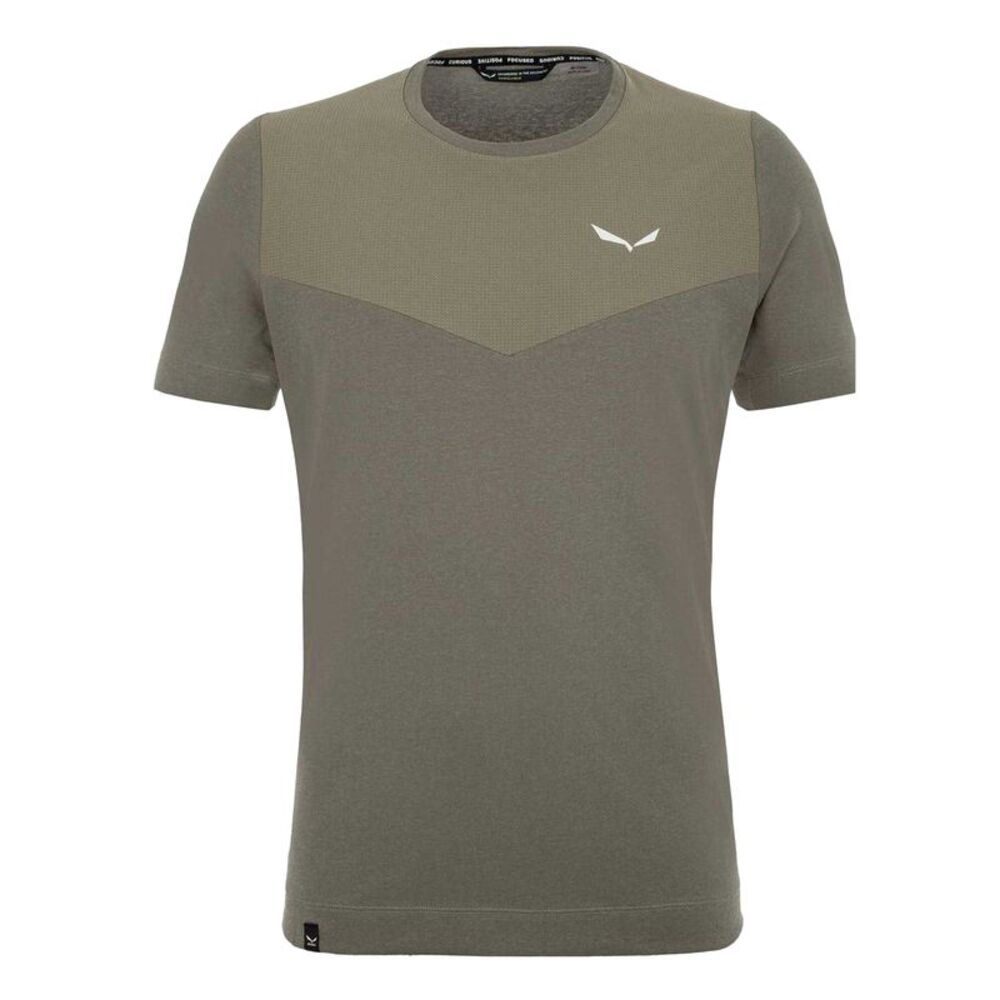 Salewa Mens Crew Neck Regular T-Shirt / Gray